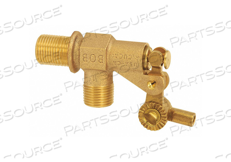 FLOAT VALVE 1/2 IN. BULKHEAD BRASS MNPT by Bob FLOAT VALVE 1/2 IN. BULKHEAD BRASS MNPT by Bob