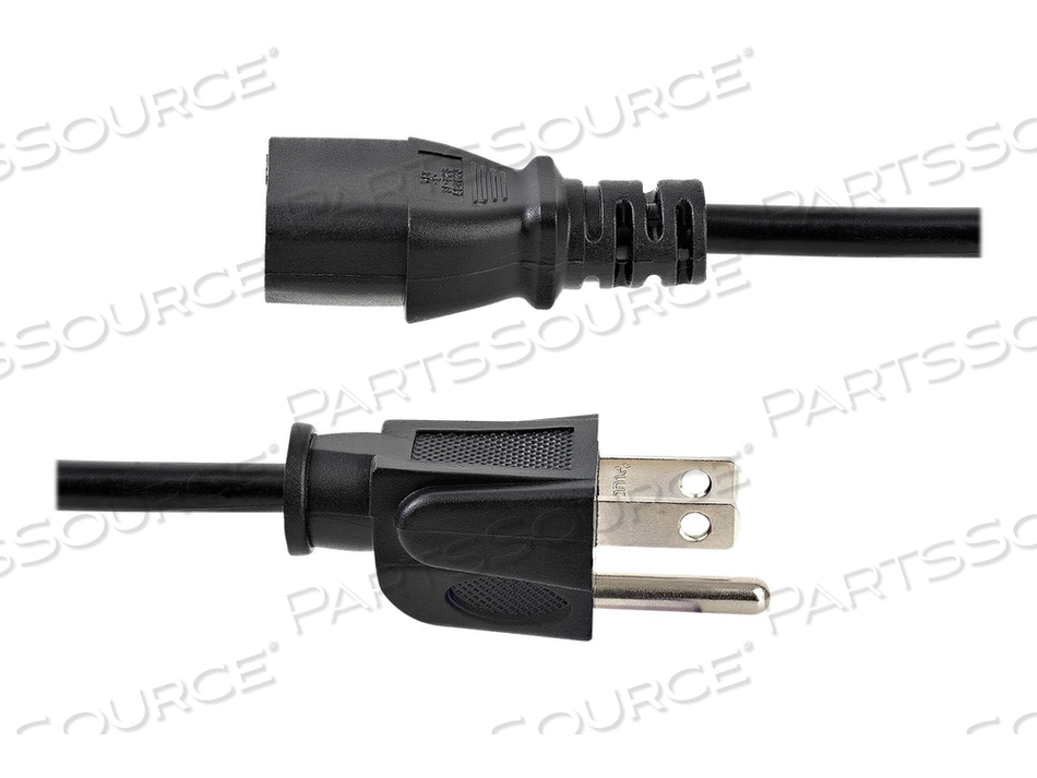 6FT STANDARD COMPUTER POWER CORD, NEMA5-15P TO C13, 10 PACK (PXT10110PK), POWER CABLE, NEMA 5-15P (P) TO IEC 60320 C13, AC 125 V, 10 A, 6 FT by StarTech.com Ltd. 6FT STANDARD COMPUTER POWER CORD, NEMA5-15P TO C13, 10 PACK (PXT10110PK), POWER CABLE, NEMA 5-15P (P) TO IEC 60320 C13, AC 125 V, 10 A, 6 FT by StarTech.com Ltd.