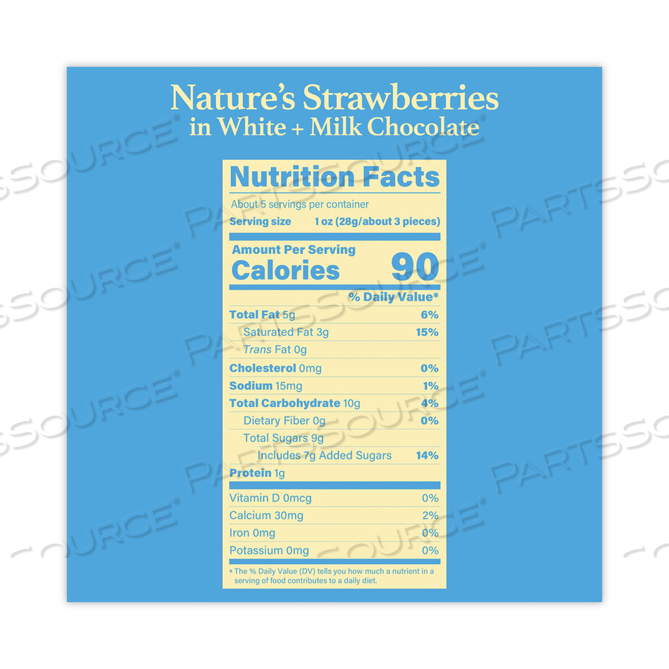 NATURE'S HYPER-CHILLED STRAWBERRIES IN WHITE AND MILK CHOCOLATE, 5 OZ CUP, 8/CARTON 