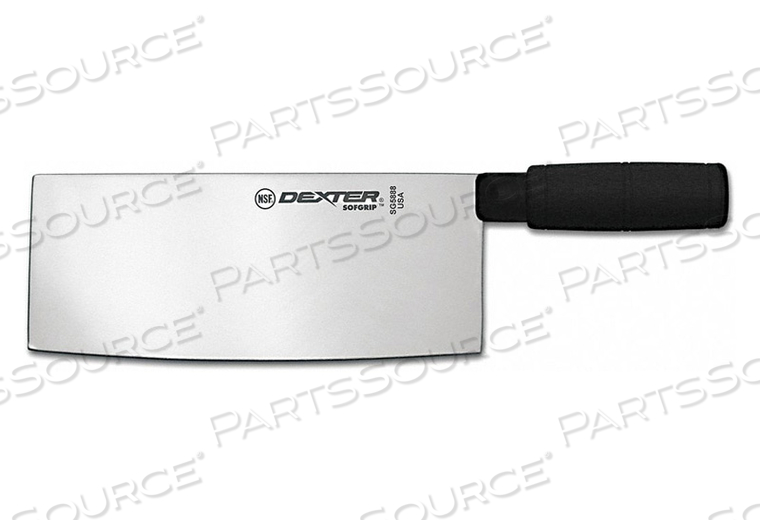 CHEFS KNIFE BLACK HANDLE 8 IN X 325 IN 