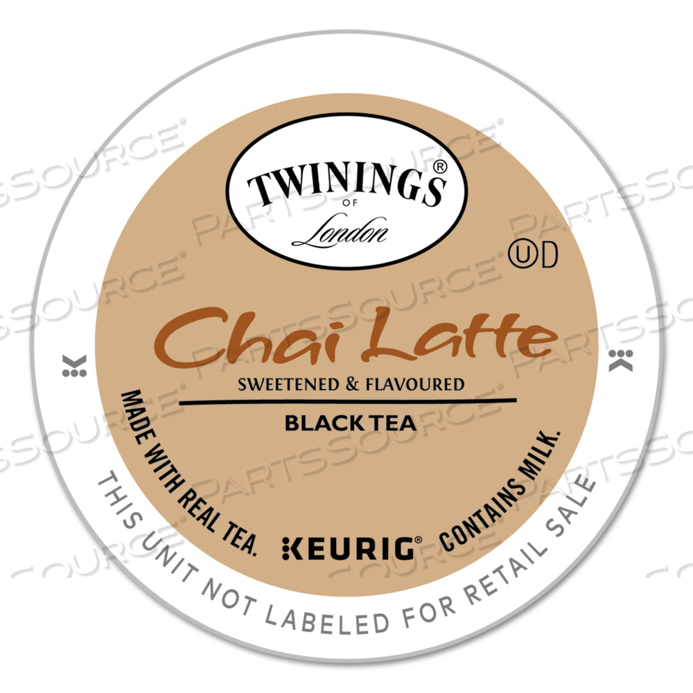 TEA K-CUPS, CHAI TEA WITH NON-FAT MILK AND SWEETENER, 0.53 OZ K-CUPS, 24/BOX 