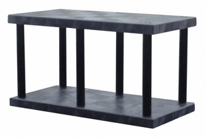 PLASTIC SHELVING OPEN 27 H 2 SHELF by SPC Industrial