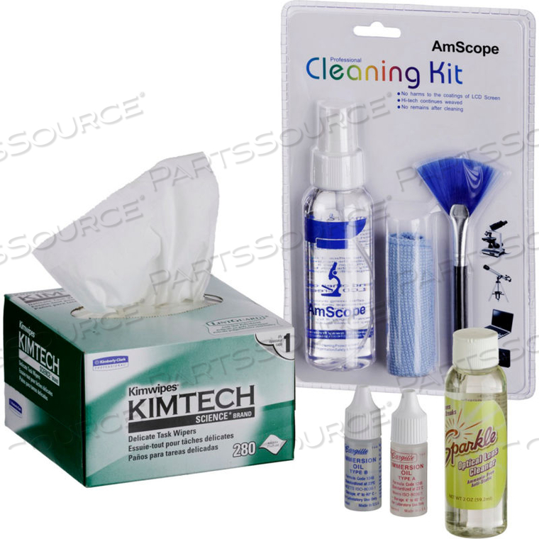 AMSCOPE MICROSCOPE OPERATION AND MAINTENANCE KIT - IMMERSION OIL & CLEANING PACKAGE by United Scope