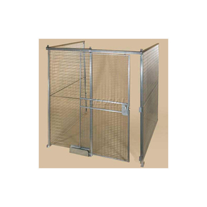 QWIK-FENCE WIRE MESH PRE-DESIGNED, 3 SIDED ROOM KIT, W/O ROOF 8'W X 8'D X 12'H, W/SLIDE DOOR by Folding Guard