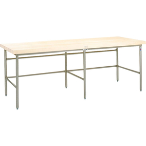 BAKERY PRODUCTION TABLE FRAME - NSF STAINLESS STEEL LEGS & BIN STOP STRINGER 120"W X 60"D by John Boos & Company