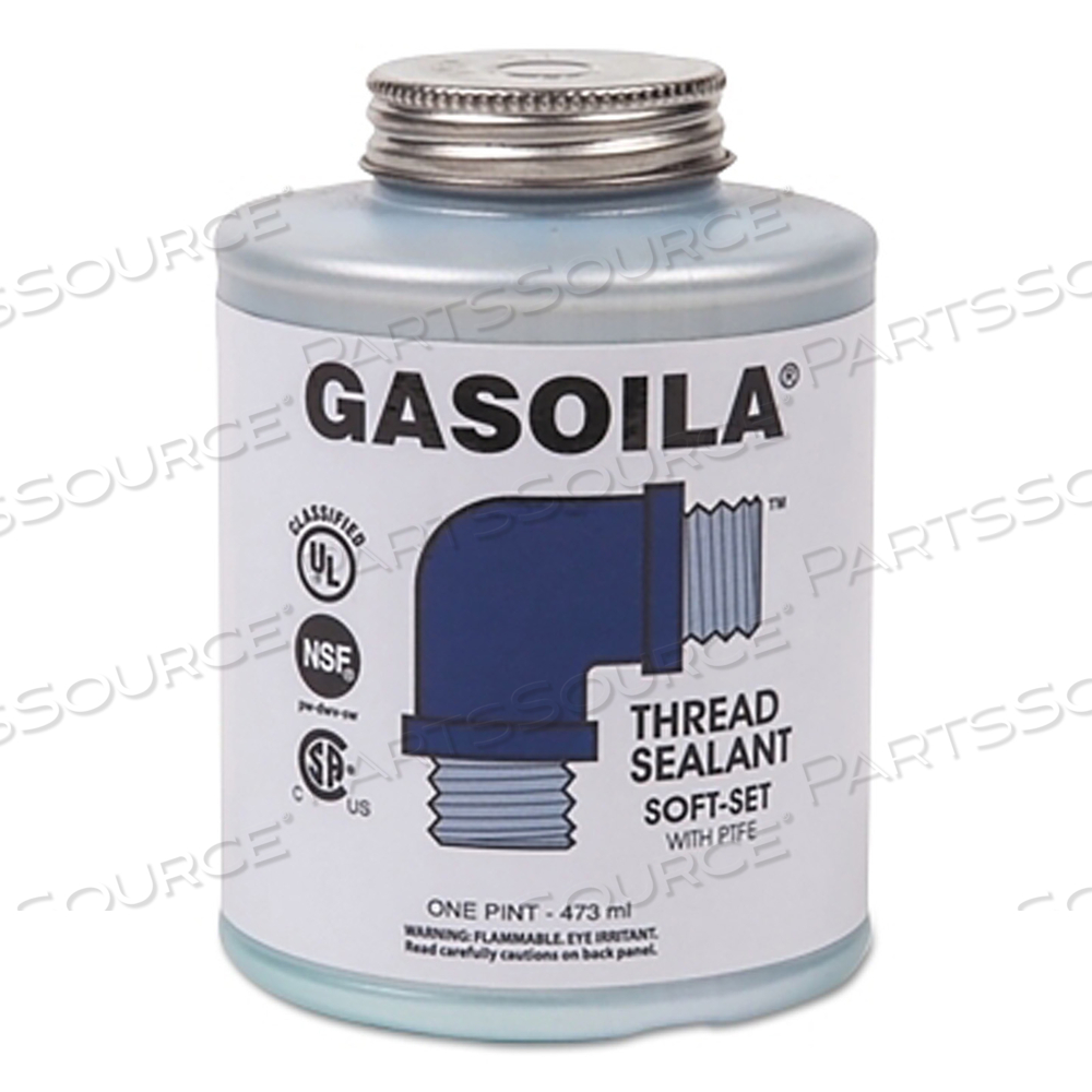 SOFT-SET THREAD SEALANT, 1 PT BRUSH TOP CAN, BLUE/GREEN by Gasoila Chemicals