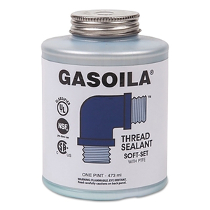 SOFT-SET THREAD SEALANT, 1 PT BRUSH TOP CAN, BLUE/GREEN by Gasoila Chemicals