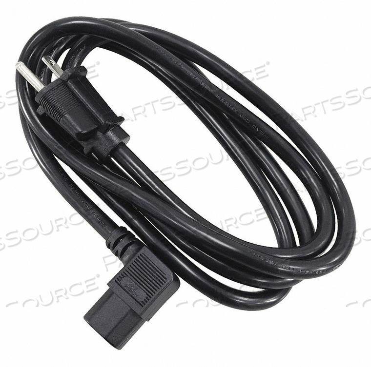 POWER CORD, 6 FT, 10 A, 125 VAC, 18 AWG, NEMA 5-15P TO IEC 320-C13 RIGHT ANGLE, BLACK by Monoprice, Inc. POWER CORD, 6 FT, 10 A, 125 VAC, 18 AWG, NEMA 5-15P TO IEC 320-C13 RIGHT ANGLE, BLACK by Monoprice, Inc.