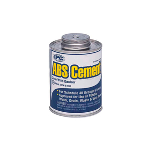 LOW V.O.C. ABS CEMENT, FOR PIPE & FITTINGS, 1/2 PT. by Comstar International Inc
