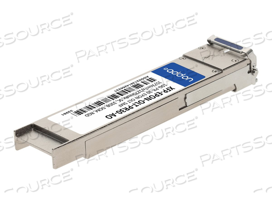 ADDON, XFP TRANSCEIVER MODULE, 10 GIGE, 10GBASE-OLT, SC SINGLE-MODE, UP TO 12.4 MILES, 1577 (TX) / 1270 (RX) NM, TAA COMPLIANT by ADDON