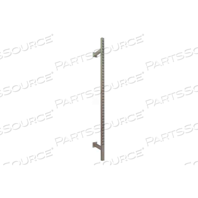 SLOTTED WALL STANDARD, SATIN NICKLE by Amko Displays LLC