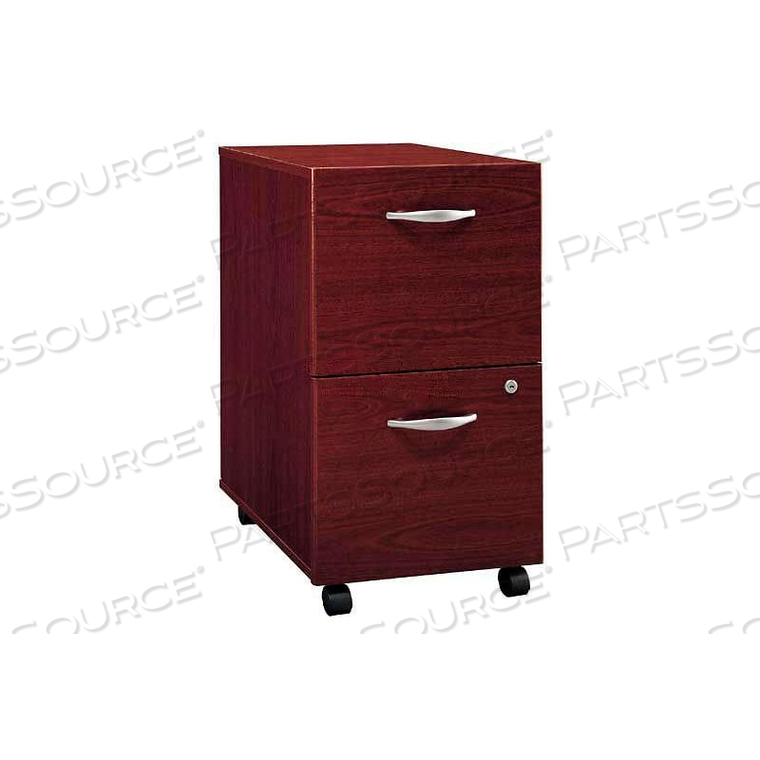 TWO DRAWER FILE CABINET (UNASSEMBLED) - MAHOGANY - SERIES C 
