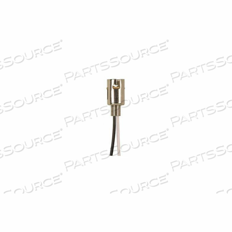 BAYONET BASE SINGLE CONTACT SOCKET 8-IN. LEADS by Satco