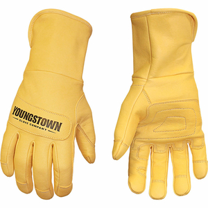 LEATHER UTILITY GLOVES - LEATHER UTILITY PLUS - MEDIUM by Youngstown Glove Company