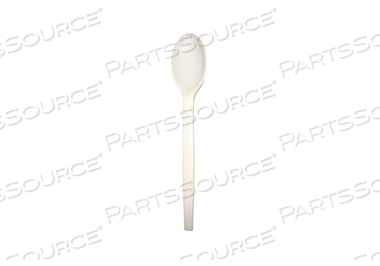 DISPOSABLE SPOON, BEIGE, HEAVY-WT, PLANT STARCH, UNWRAPPED by PrimeWare DISPOSABLE SPOON, BEIGE, HEAVY-WT, PLANT STARCH, UNWRAPPED by PrimeWare