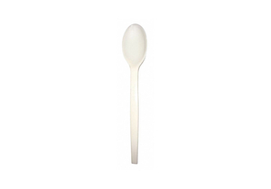 DISPOSABLE SPOON, BEIGE, HEAVY-WT, PLANT STARCH, UNWRAPPED by PrimeWare DISPOSABLE SPOON, BEIGE, HEAVY-WT, PLANT STARCH, UNWRAPPED by PrimeWare