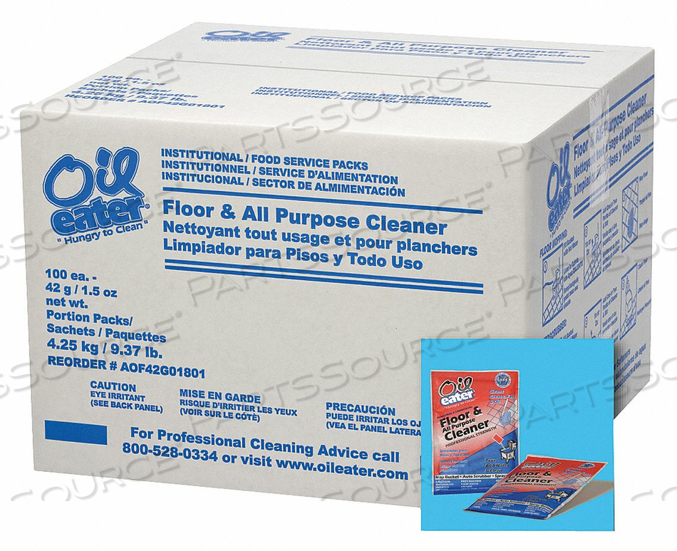 FLOOR CLEANER ODORLESS 1.5 OZ. PK100 by Oil Eater FLOOR CLEANER ODORLESS 1.5 OZ. PK100 by Oil Eater