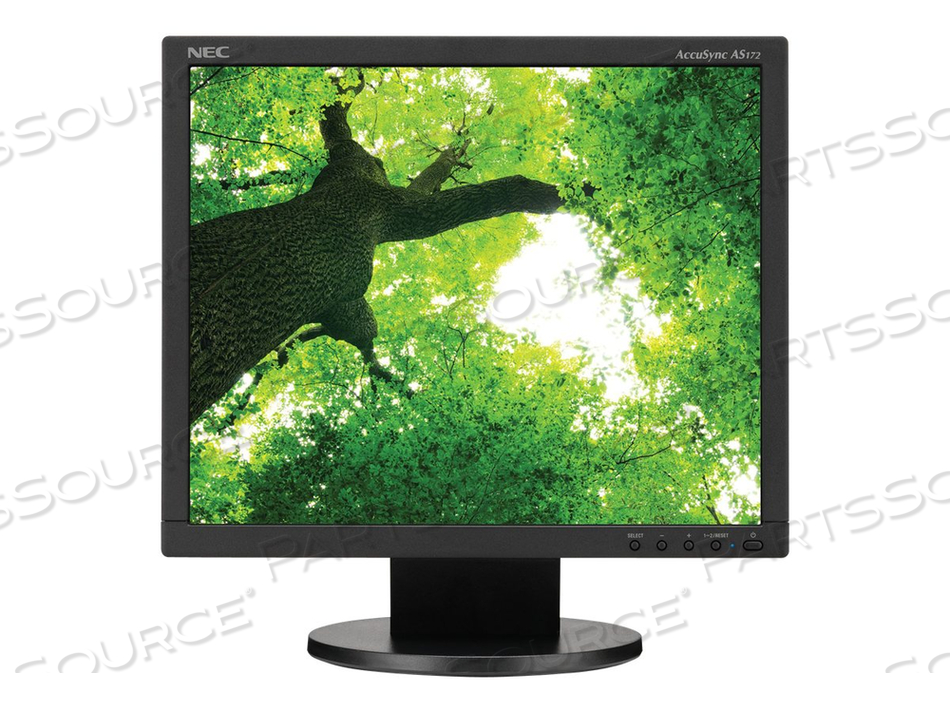 NEC ACCUSYNC AS172-BK - LED MONITOR - 17" - 1280 X 1024 - TN - 250 CD/M▓ - 1000:1 - 5 MS - DVI-D, VGA - BLACK by NEC Display Solutions of America NEC ACCUSYNC AS172-BK - LED MONITOR - 17" - 1280 X 1024 - TN - 250 CD/M▓ - 1000:1 - 5 MS - DVI-D, VGA - BLACK by NEC Display Solutions of America