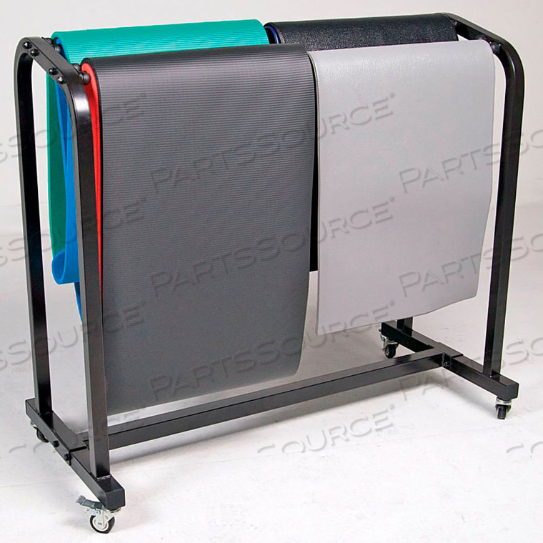 MOBILE YOGA MAT STORAGE CART - BLACK by Power Systems, Inc.