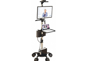 LAPTOP AND MONITOR CART 84 H X 31 W by AFC Industries, Inc