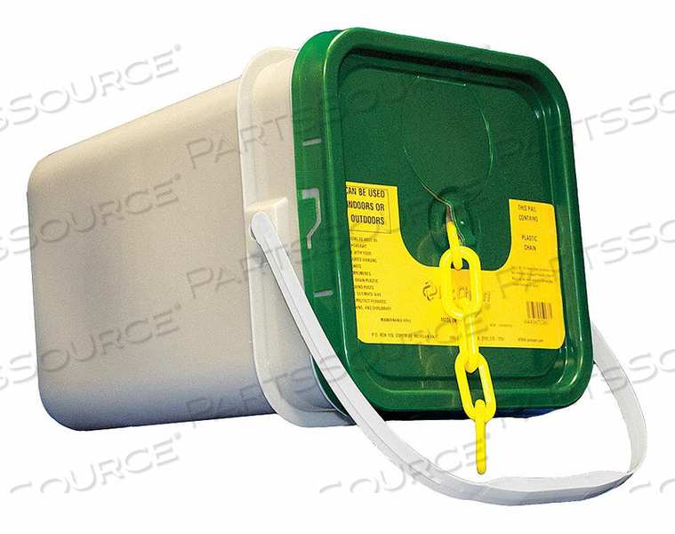 PLASTIC CHAIN 2IN X 160 FT. YELLOW by Mr. Chain