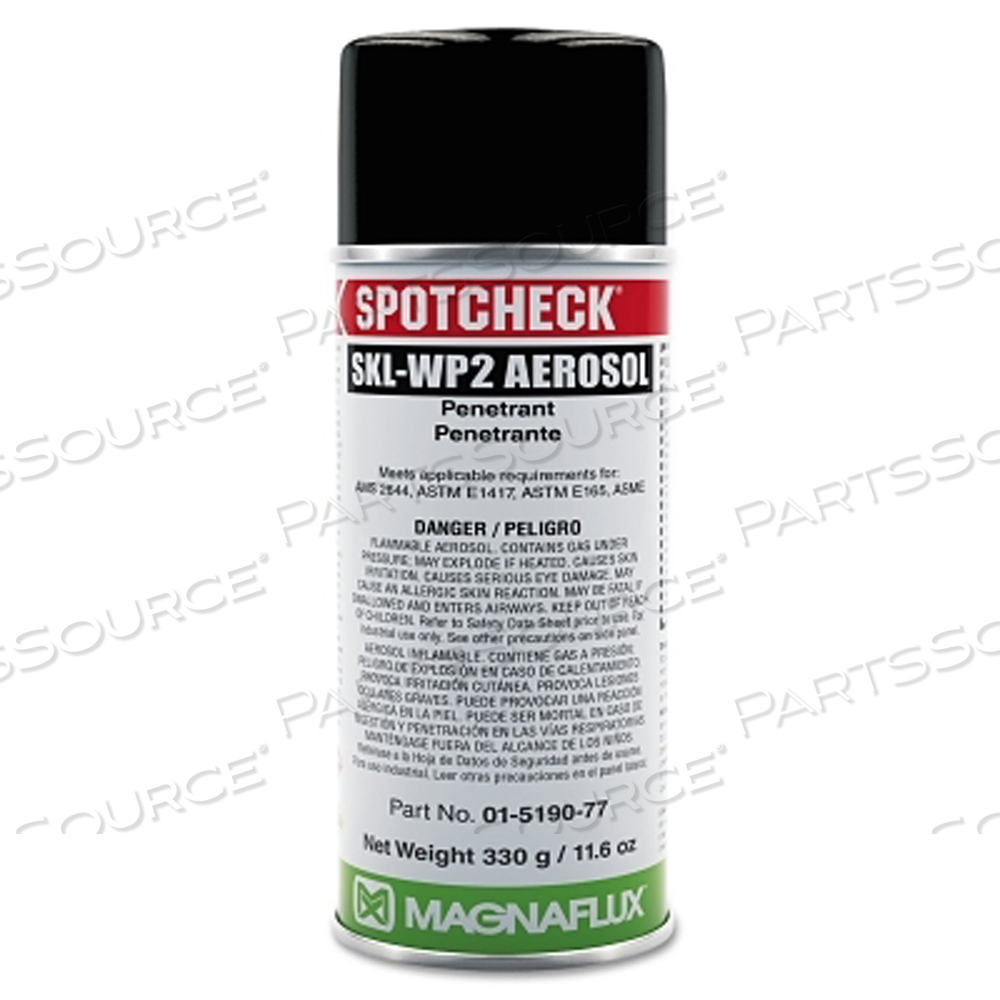 01-5190-78 MAGNAFLUX SKL-WP2 SPOTCHECK PENETRANT, WATER WASHABLE, TYPE 2, 16 OZ by Magnaflux