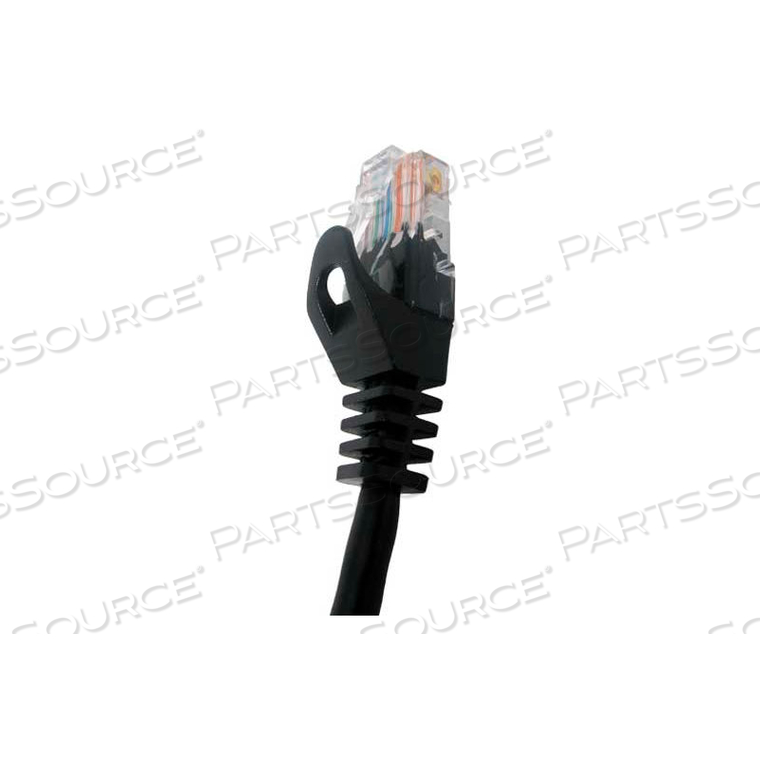 VERTICAL CABLE CAT5E SNAGLESS MOLDED PATCH CABLE, 10 FT. (3 METER), BLACK by Chiptech, Inc Dba Vertical Cable