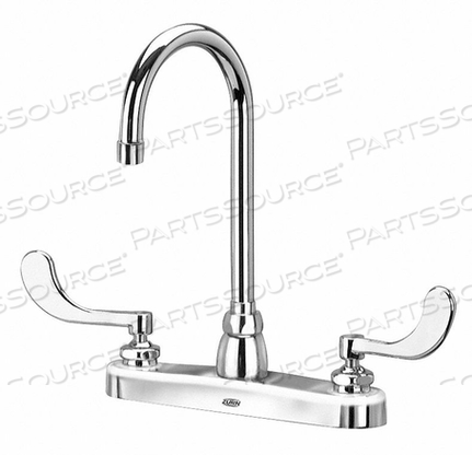 KITCHEN SINK FAUCET WITH 5-3/8" GOOSENECK AND 4" WRIST BLADE HANDLES - LEAD FREE by Zurn Industries LLC