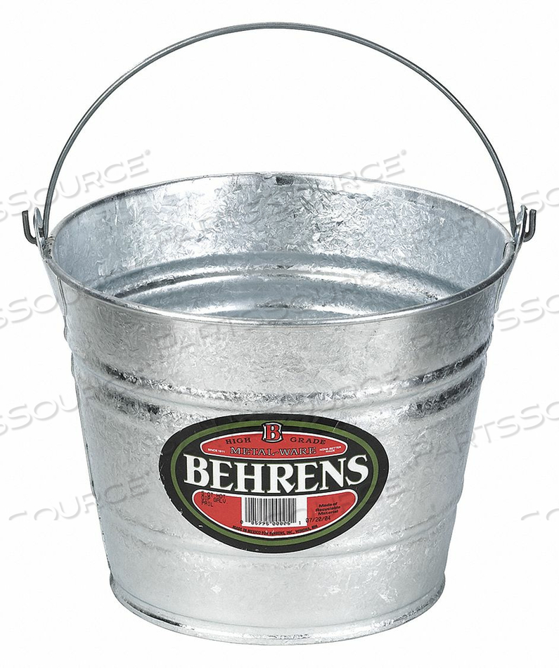 PAIL 2.5 GAL. STEEL by Behrens PAIL 2.5 GAL. STEEL by Behrens