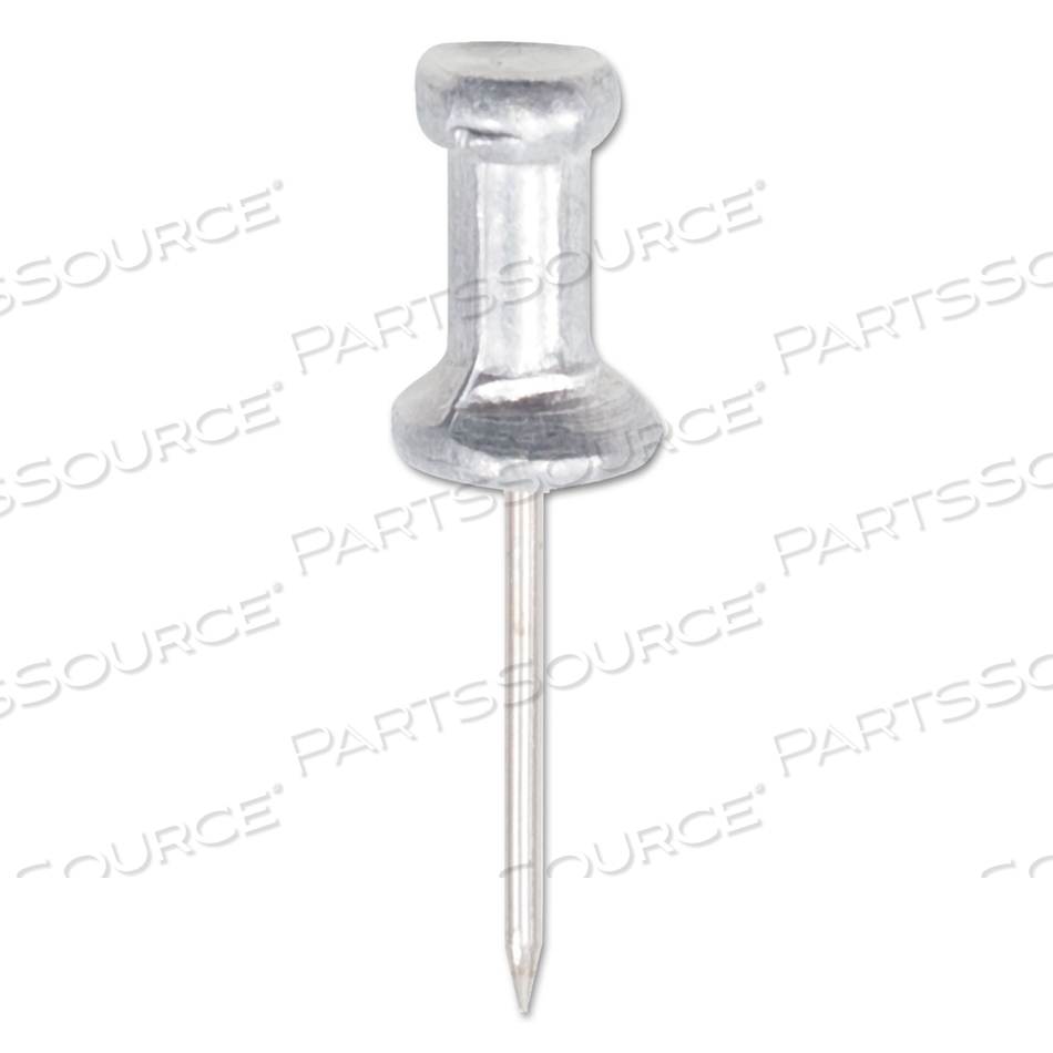 ALUMINUM HEAD PUSH PINS, ALUMINUM, SILVER, 0.63" by Gem Products ALUMINUM HEAD PUSH PINS, ALUMINUM, SILVER, 0.63" by Gem Products