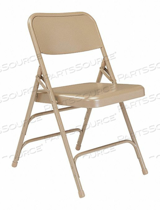 FOLDING CHAIR BEIGE 18-3/4 IN. PK4 by National Public Seating FOLDING CHAIR BEIGE 18-3/4 IN. PK4 by National Public Seating