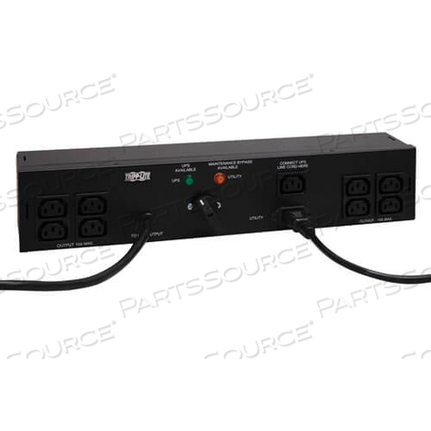 PDU DUAL SOURCE W/ HOT SWAP 200-240V 10A C13 C14 8 OUTLET 2U RM 