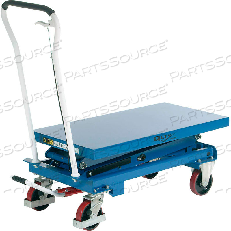 MOBILE DOUBLE SCISSOR LIFT TABLE, 39" X 20" PLATFORM, 660 LB. CAPACITY by Approved Vendor MOBILE DOUBLE SCISSOR LIFT TABLE, 39" X 20" PLATFORM, 660 LB. CAPACITY by Approved Vendor