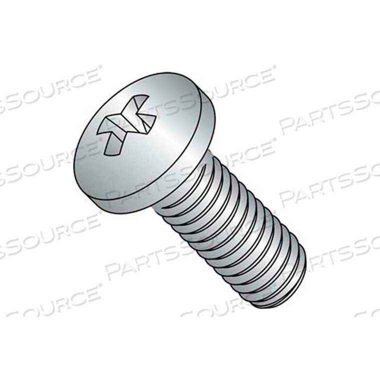 6-32 X 5/8" PHILLIPS PAN HEAD MACHINE SCREW-18-8 STAINLESS PKG OF 50 