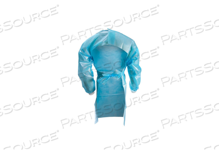 CHEMOTHERAPY PROCEDURE GOWN MEDIUM BLUE NONSTERILE ASTM D6978 DISPOSABLE (10 PER BAG) by McKesson