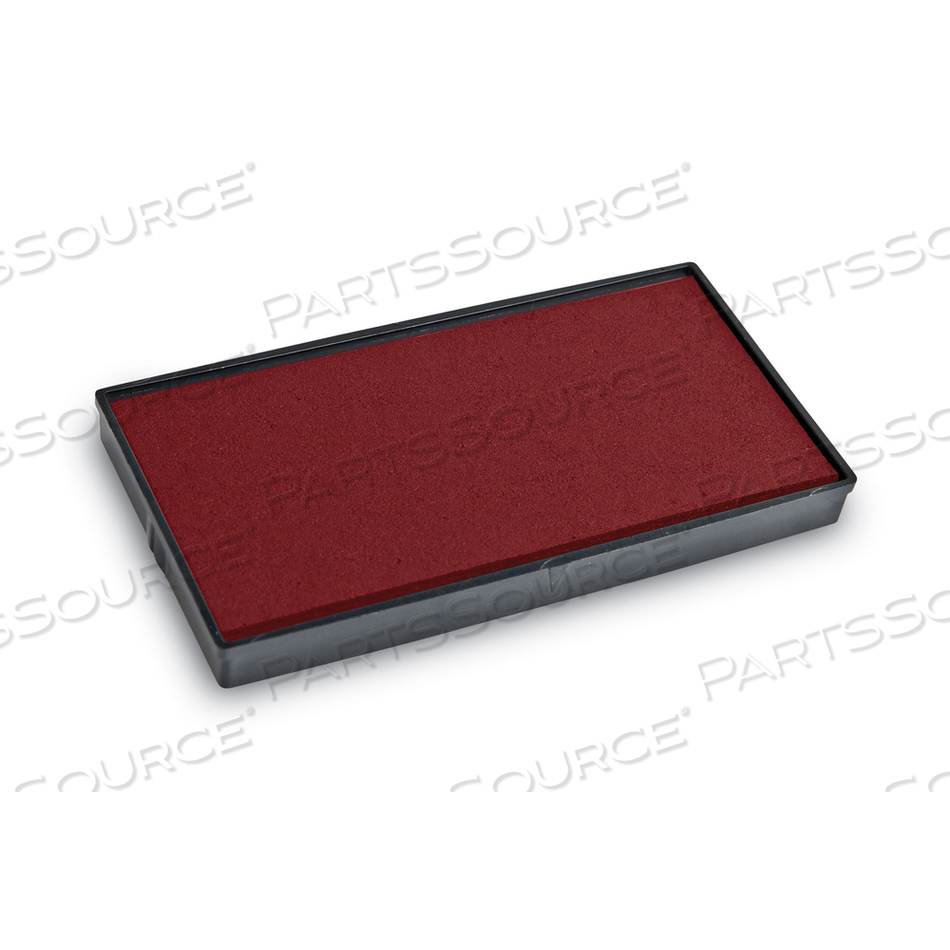 REPLACEMENT INK PAD FOR 2000PLUS 1SI15P, 3" X 0.25", RED 