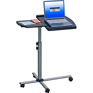 TECHNI MOBILI DELUXE ROLLING LAPTOP STAND, 30"W X 16"D X 36"H, GRAPHITE by Rta Products LLC