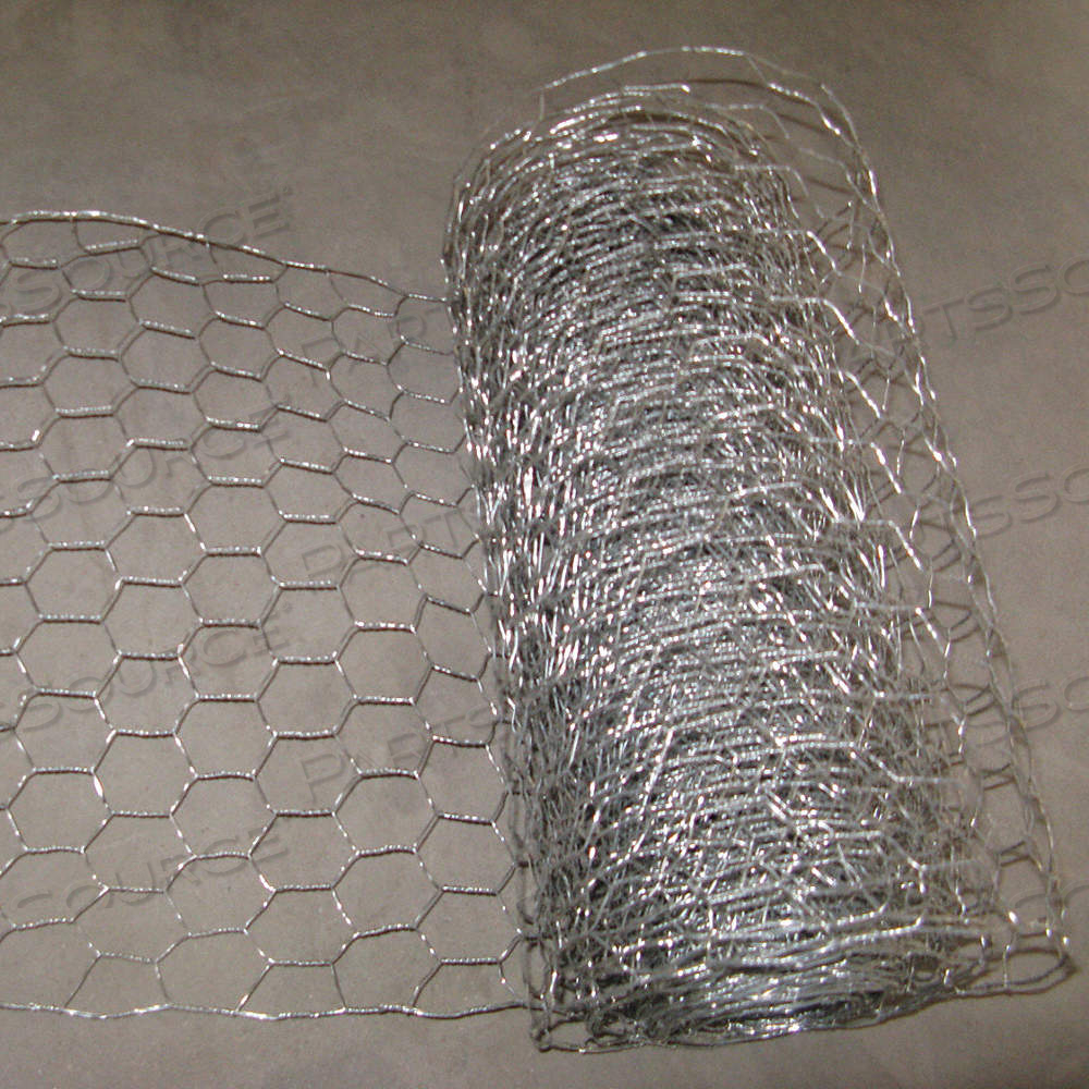POULTRY NETTING, 20 GA GAUGE, 6 FT HT, 50 FT LG, 1 IN MESH SIZE, STEEL, HEXAGON by Approved Vendor