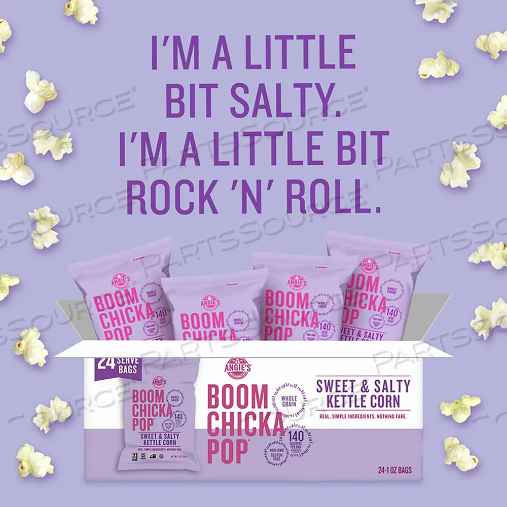 POPCORN, SWEET AND SALTY, 1 OZ BAG by Angies Boomchickapop POPCORN, SWEET AND SALTY, 1 OZ BAG by Angies Boomchickapop
