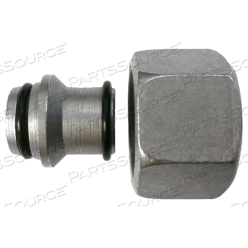 TUBE NUT AND INSERT FEMALE SWIVEL 25 MM by Volz