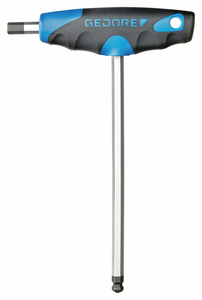 HEX KEY METRIC T SHAPE 2.5MM TIP by Gedore