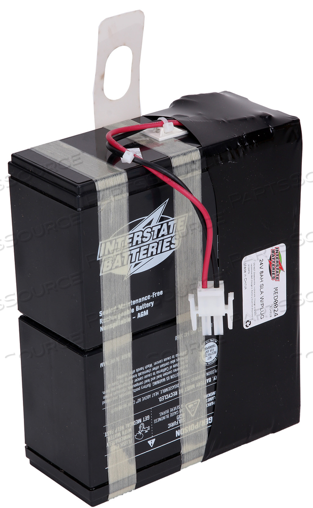 24V 8.0AH SLA W/PLUG 