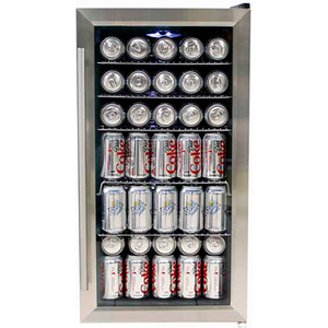 BEVERAGE REFRIGERATOR, STAINLESS STEEL, INTERNAL FAN, 120 CANS CAPACITY, 33"H by Whynter LLC