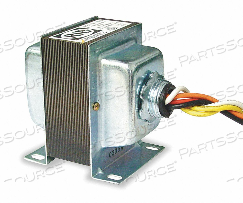 50VA TRANSFORMER 480/277/240/208/120 - 24V INCLUDES CIRCUIT BREAKER FOOT AND SINGLE THREADED HUB MOU by RIB