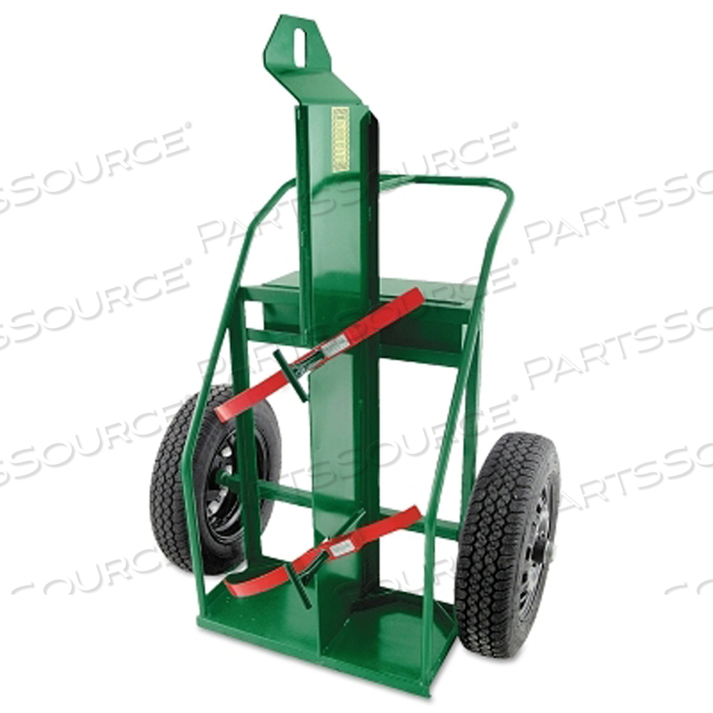 LARGE HEAVY-DUTY FRAME DUAL-CYLINDER CART, FOR 9.5"-15" CYLINDERS, 20" ROAD TIRE by Anthony Welded Products LARGE HEAVY-DUTY FRAME DUAL-CYLINDER CART, FOR 9.5"-15" CYLINDERS, 20" ROAD TIRE by Anthony Welded Products