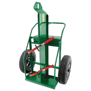 LARGE HEAVY-DUTY FRAME DUAL-CYLINDER CART, FOR 9.5"-15" CYLINDERS, 20" ROAD TIRE by Anthony Welded Products