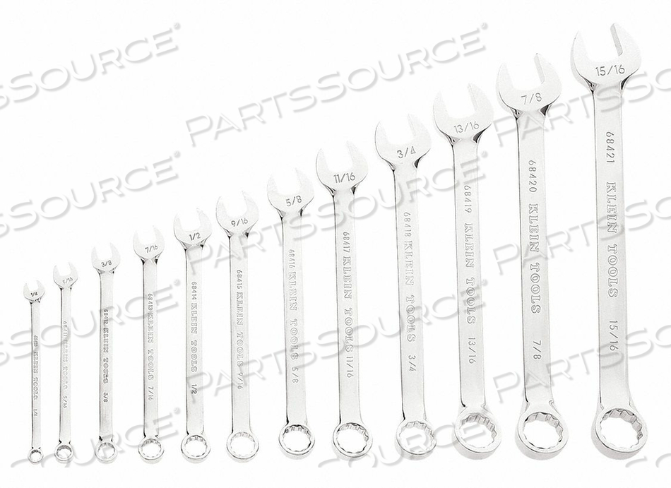 COMBINATION WRENCH SET, 12-PC. W/ POUCH by Klein Tools