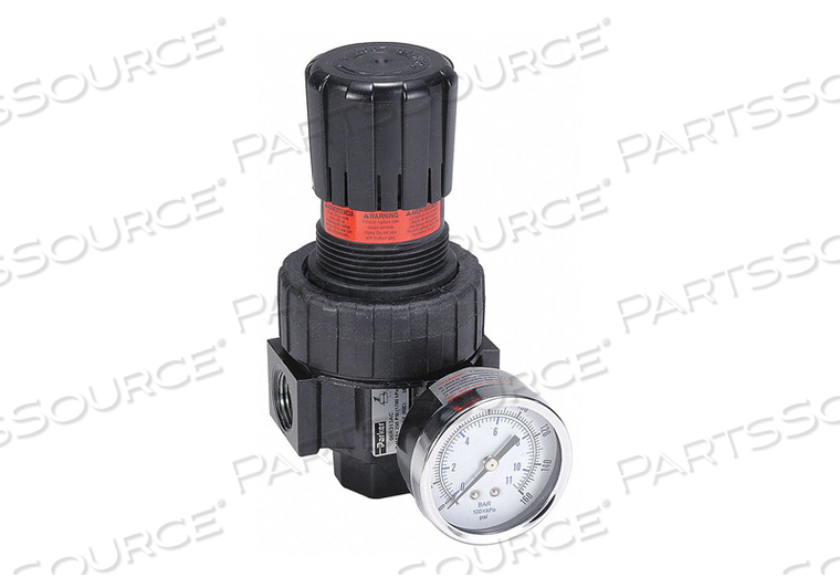 AIR REGULATOR 1/2 IN NPT 75 CFM 250 PSI by Parker Hannifin Corporation