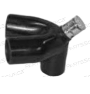 ADAPTER, CHIMNEY "Y" (90°), W/ADJUST POP-OFF VALVE, 22MMM/15MMF X 7/8" X 7/8" OD, CONDUCTIVE NEOPRENE by Anesthesia Associates