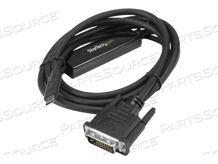 6.6 FT. / 2 M USB C TO DVI CABLE AND ADAPTER IN ONE - 1920 X 1200 DVI CABLE - BL by StarTech.com Ltd.